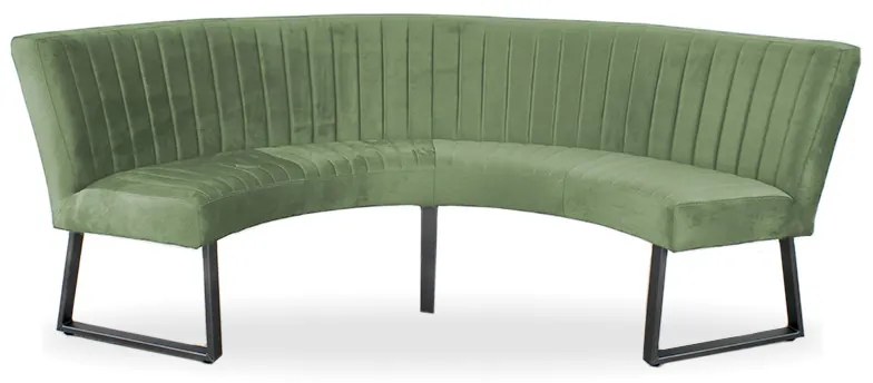 Eetkamerbank - Rondo - geschikt voor tafel 150 cm - stof Element lichtgroen 11