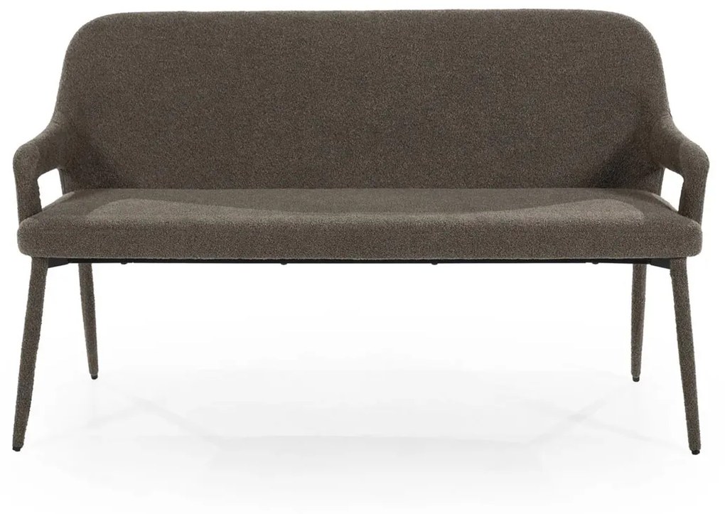 By-Boo Bench Fika Scandinavische Eetkamerbank Met Armleuning Bruin