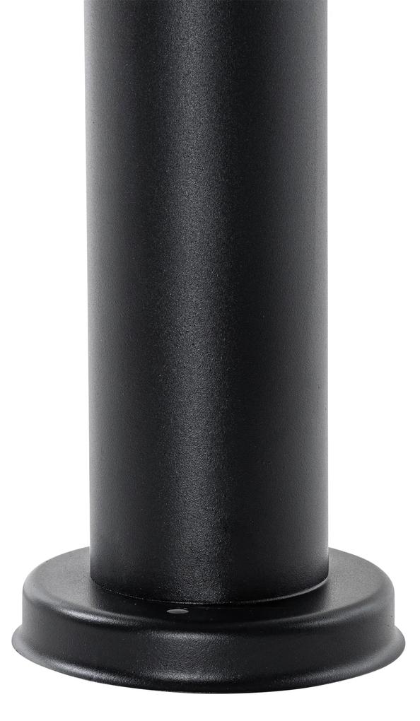 Modern buiten paaltje zwart 50 cm - Elly Modern E27 IP44 Buitenverlichting ovaal
