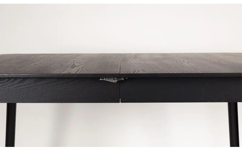 Zuiver Glimps Uitschuifbare Eettafel Zwart Hout