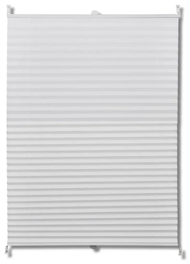 vidaXL Plisséjaloezie 80x125 cm wit