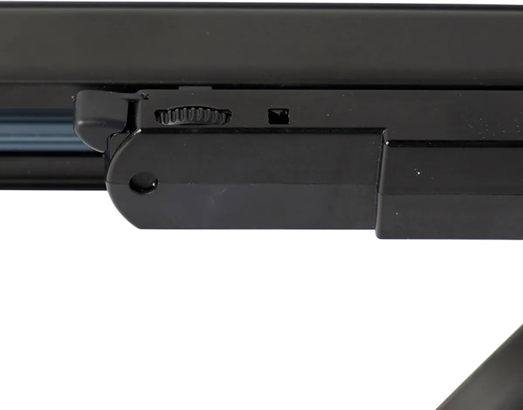 Modern 3-fase railsysteem met 3 spots zwart links - 3-Phase Ruler