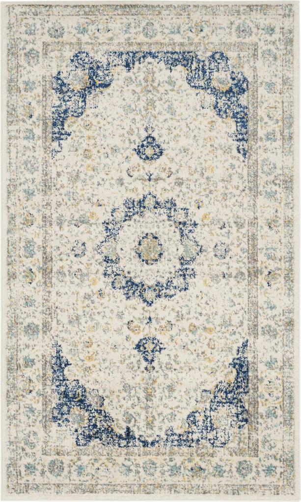 Safavieh | Vloerkleed Nichol 160 x 230 cm ivoor, blauw vloerkleden polypropyleen vloerkleden & woontextiel vloerkleden