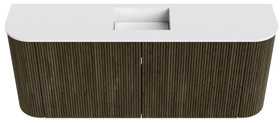 Mondiaz Joya 105cm toiletmeubel ronding links/rechts shadow met wastafel faye midden 1 kraangat talc