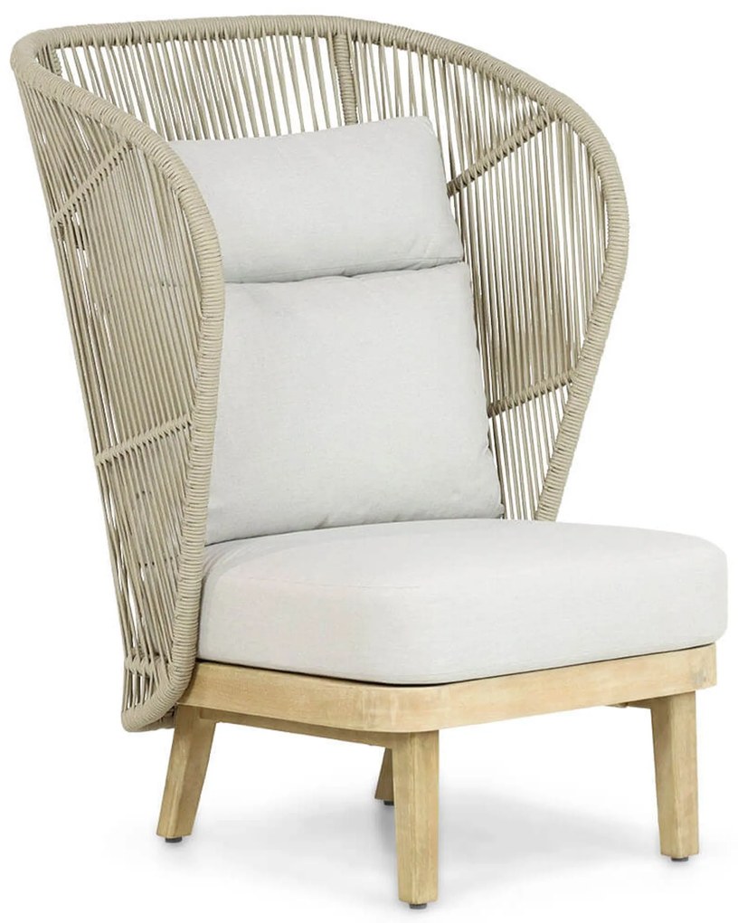 Tuinstoel Eucalyptus hout Naturel teak Coco Napoli