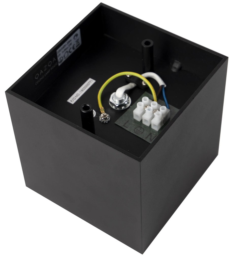 Design opbouwspot zwart vierkant - Box