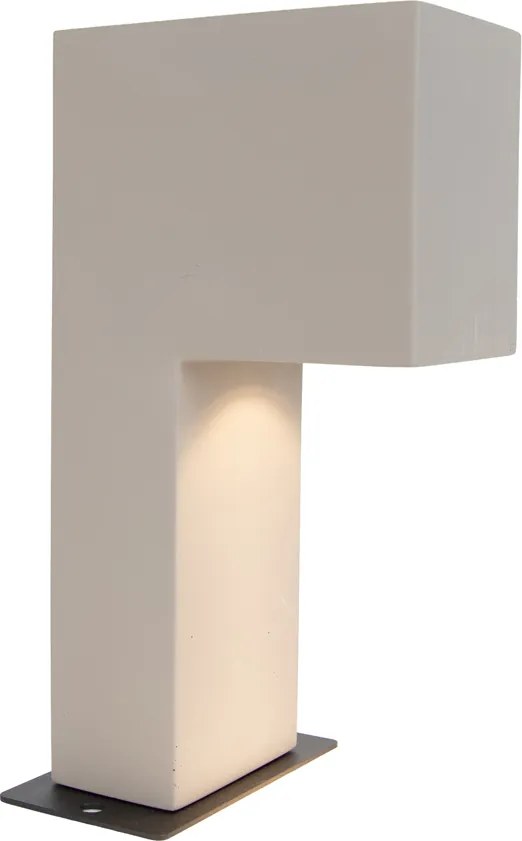 Modern buiten paaltje grijs 35cm IP44 - Pompei