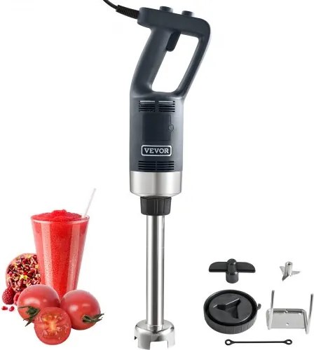 VEVOR Staafmixer 750W, Hoogwaardige staafmixer met regelbare snelheden, Multifunctionele staafmixer van roestvrij staal 660 mm, Afneembare roerstaaf, Inclusief wandhaak en vervangende meskop