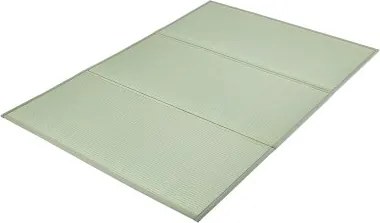 VEVOR Japanse Tatami Mat Opvouwbare Japanse Tatami Matras 2108 x 1397 mm (Natuurlijk Rietgras), Vloermatras met Rug, Futon Matras voor Slapen Meditatie Yoga