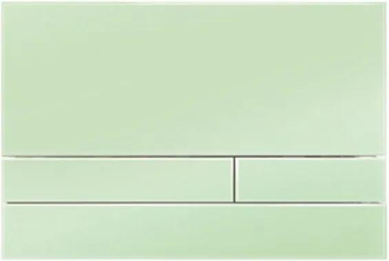 Rezi Modern bedieningsplaat glas DF met rechthoekige druktoetsen 261x174mm t.b.v de BB3650 serie jade groen BB3651M11GJ