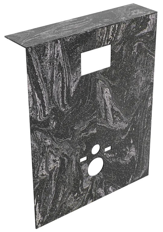 Mondiaz Hope toiletplaat solid surface 100x125cm lava voorgeboord