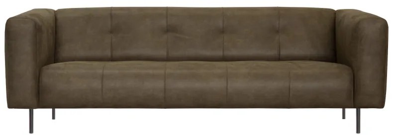 3-zits bank Almada | leer Bull bruin 15 | 2,21 mtr breed