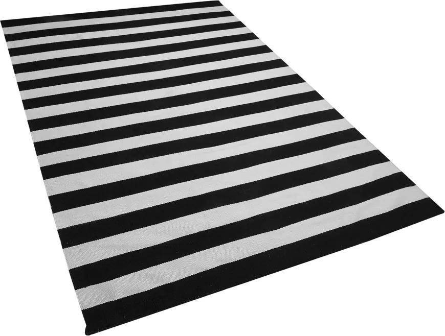 Outdoor tapijt zwart-wit 140x200 cm TAVAS