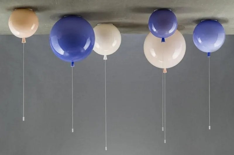 Brokis - Plafondlamp Memory Geel glanzend / Zilver Glas