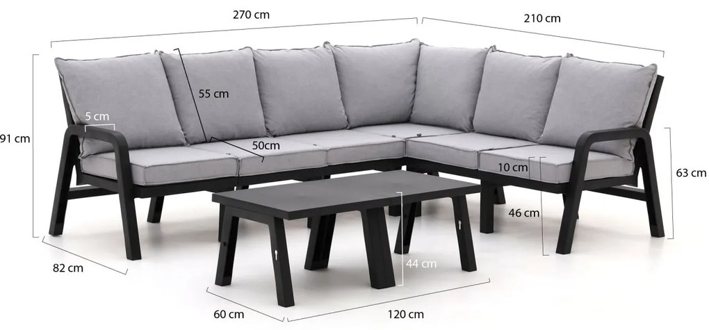 Hartman Ibiza hoek loungeset 9-delig