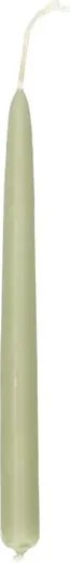 Kaarsjes smal, lichtgroen, 17 cm, 10 stuks