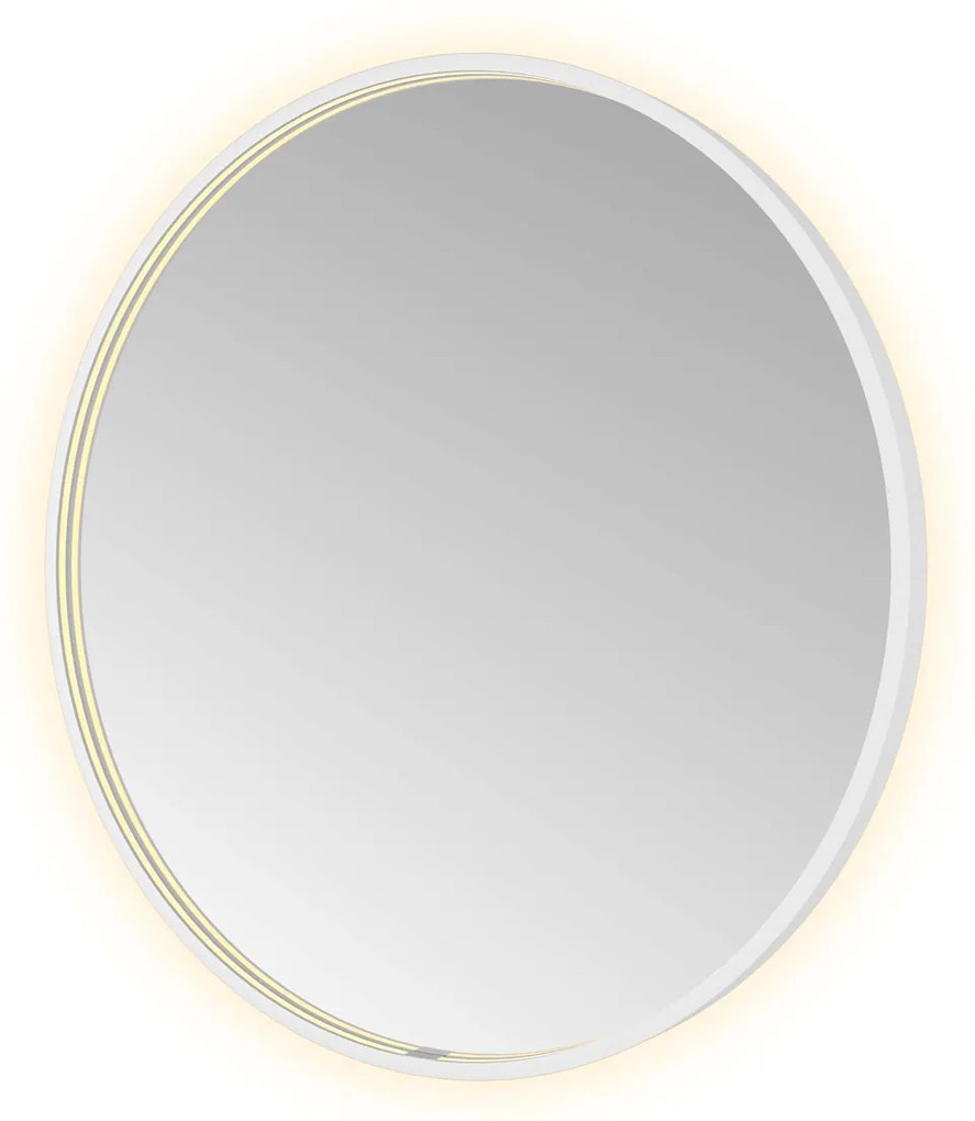 Hotbath &More Round spiegel 80cm wit mat