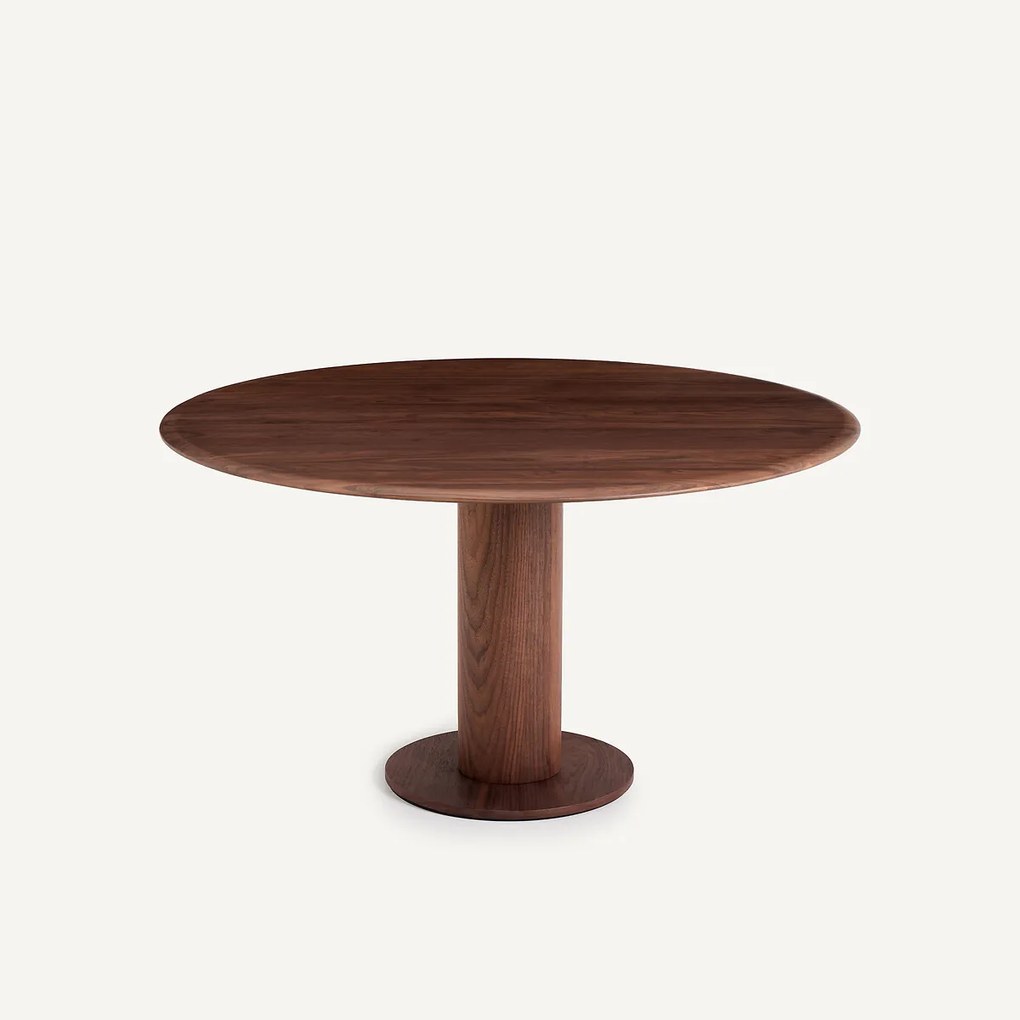 Rond tafelblad in notenhout, ø137 cm, Roundo