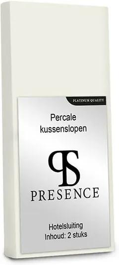2-PACK Kussenslopen Percale Katoen - Creme