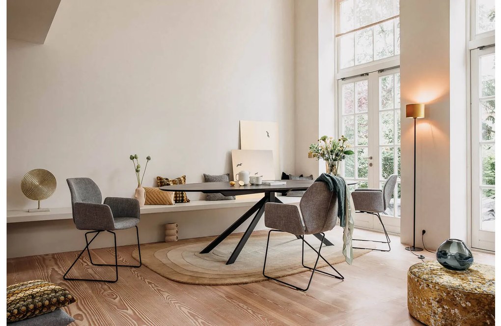 Goossens Excellent Eettafel Uniek, Ovaal 200 x 110 cm