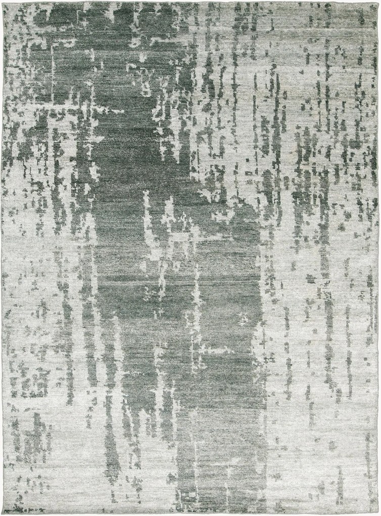 Handgemaakt laagpolig viscose vloerkleed Esila