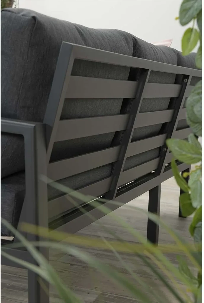 Garden Impressions Denver loungeset 4-delig - zwart