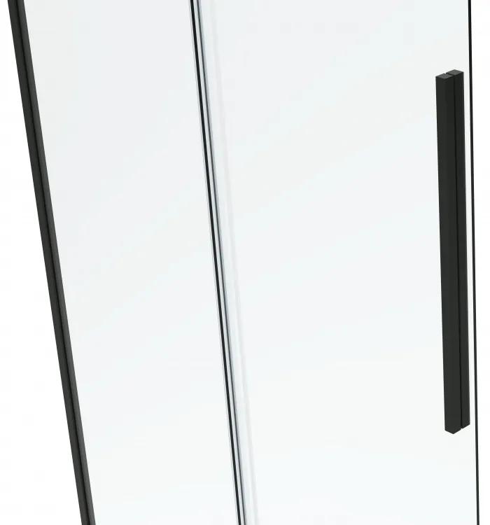 van Rijn ST06 douchecabine met 120cm softclose deur en helder glas matzwart 120x90cm