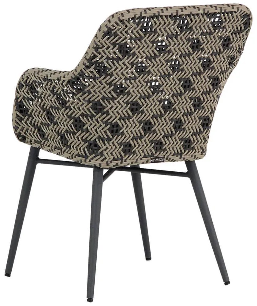 Tuinstoel Wicker Zwart-wit Lifestyle Garden Furniture Crossway