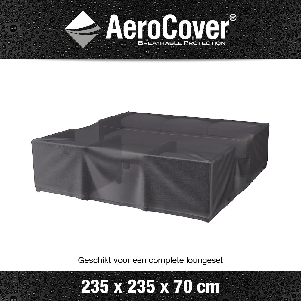 Platinum Aerocover loungesethoes 235x235x70 cm.