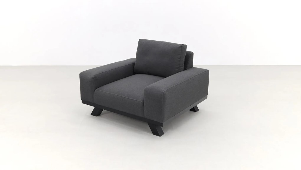 Barcelona/Cuba Sunbrella loungeset - Sooty - 4-delig - incl. loungestoel OP=OP