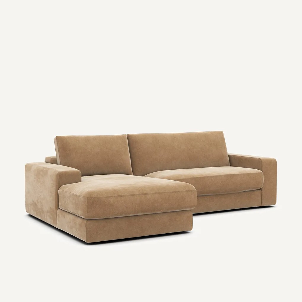 Stonewashed fluwelen hoekbank, SKANDER