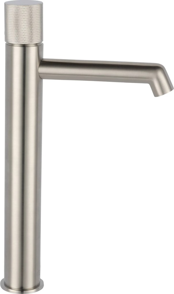 Ben Engraved Cross verhoogde wastafelkraan RVS-look