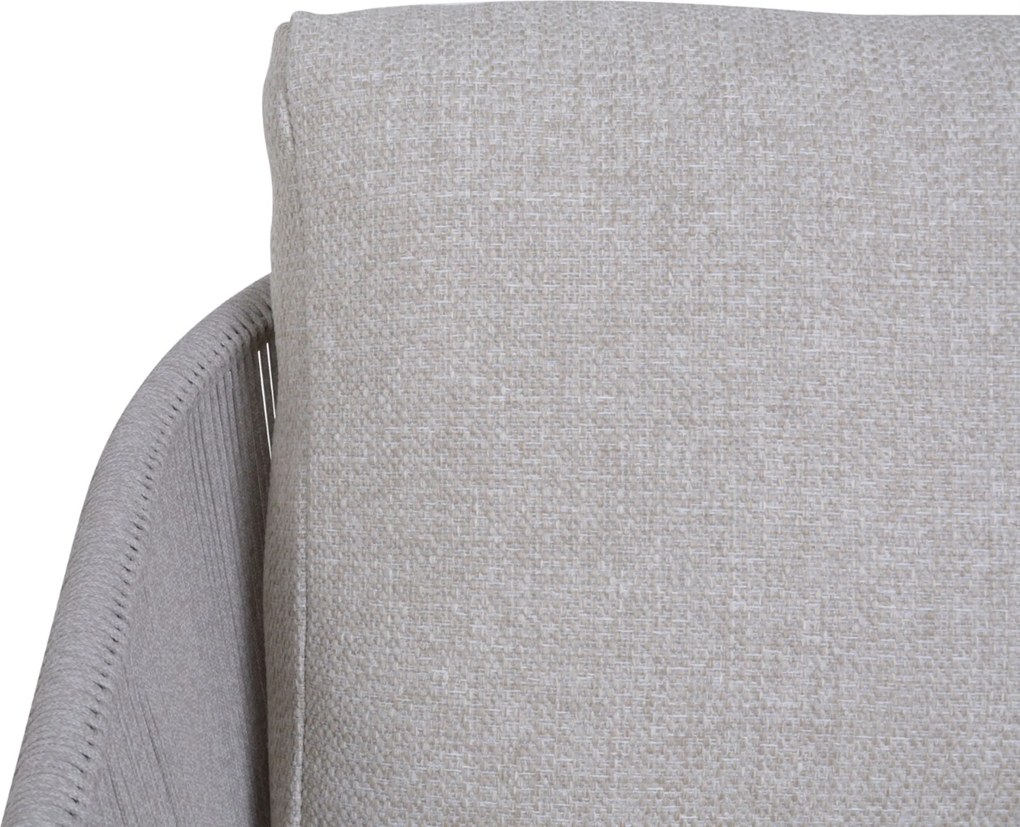 Stoel en Bank Loungeset 5 personen Rope Grijs  4 Seasons Outdoor Florence