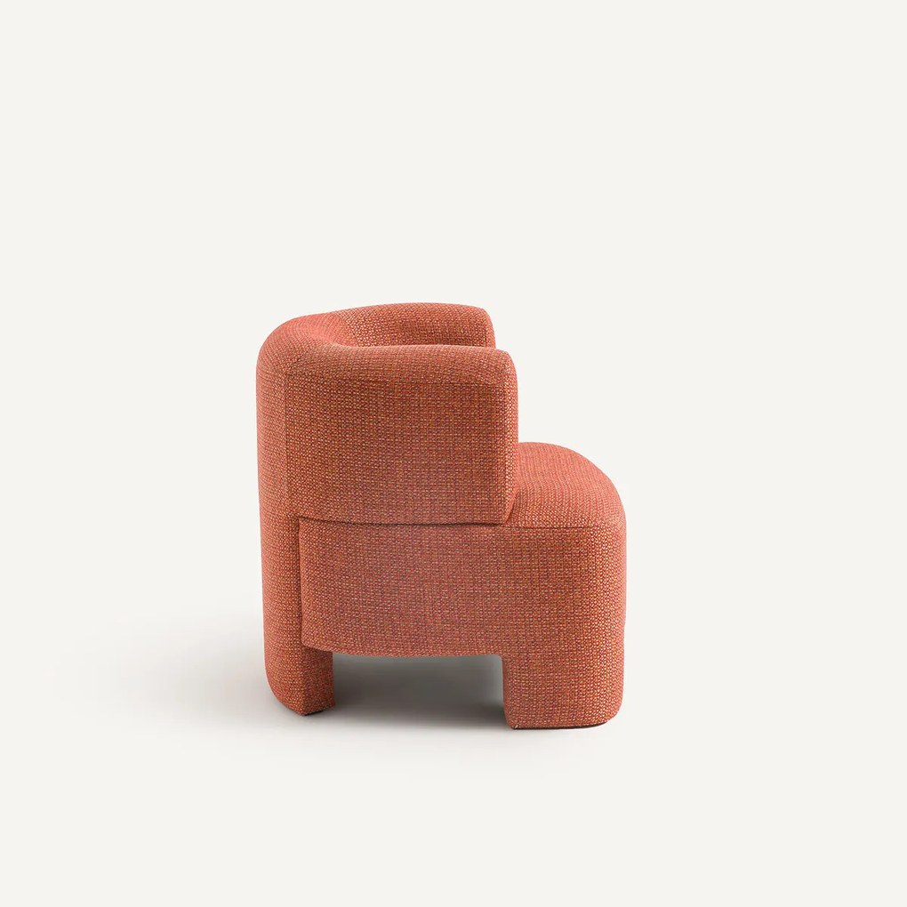Kleine fauteuil in getextureerd polypropyleen Darrel