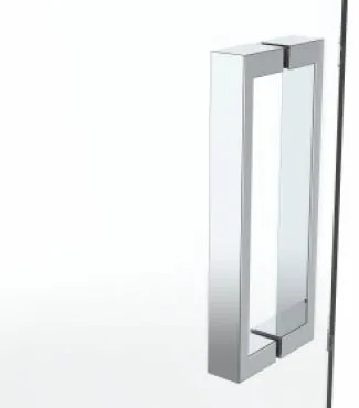 van Rijn ST02 hoekcabine 128x88cm met draaideuren chroom