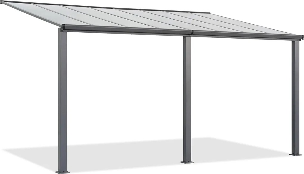 Aluminium terrasoverkapping 3 x 5 m Denver Garden Point antraciet