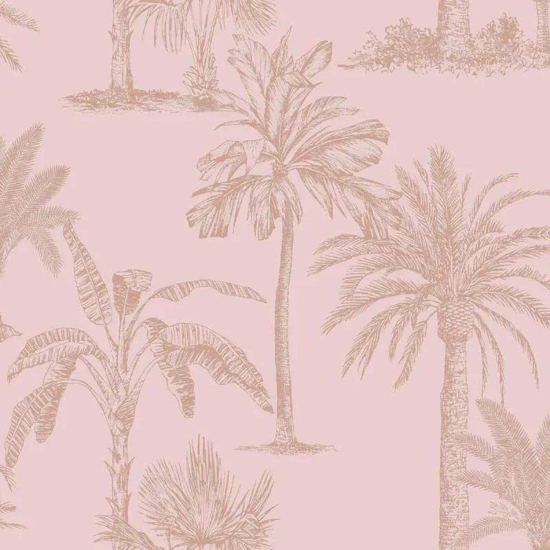 Indulgence Tropical trees blush pink - 12822