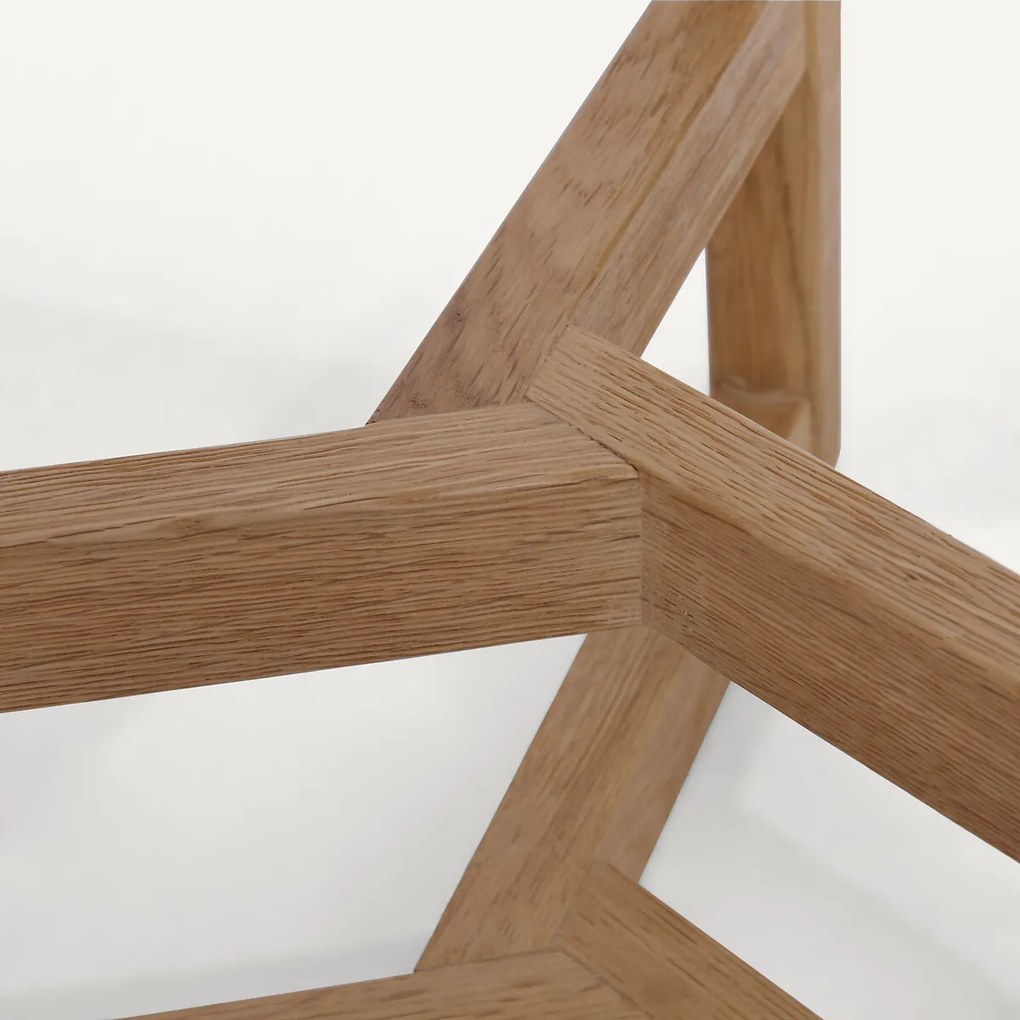 Eikenhouten standaard voor Florian-plantenbak, H23 en H33 cm, GRAYSON