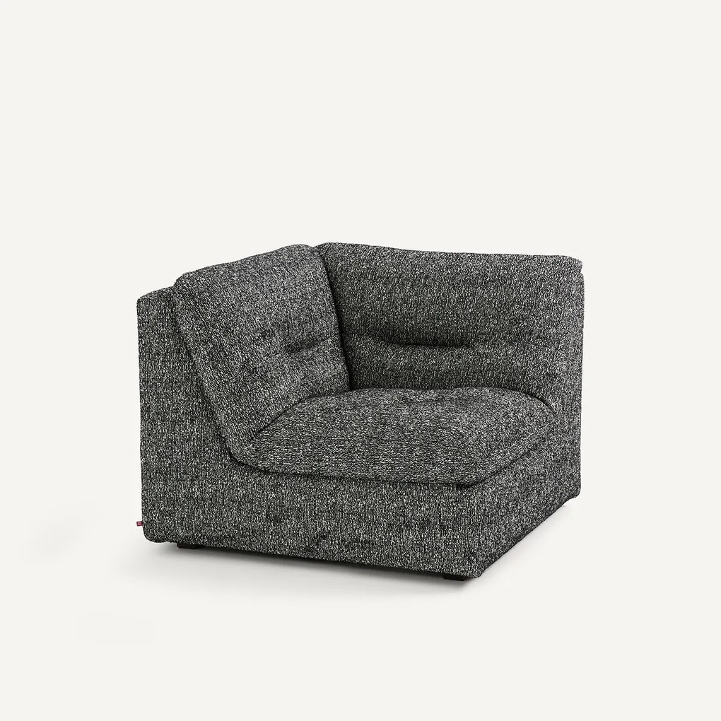Moduleerbare hoek van 90°, in bouclé stof, GIULIANO