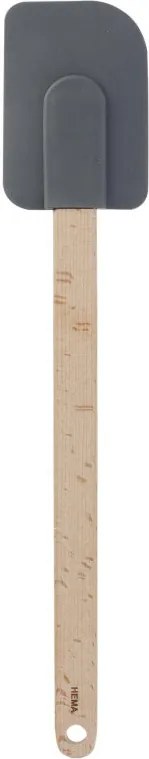 Pannenlikker Siliconen En Hout (grijs)