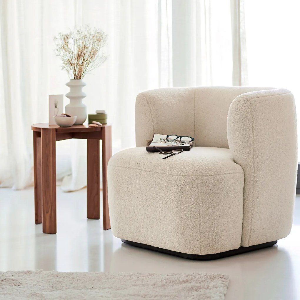 Fauteuil in bouclette Nidou