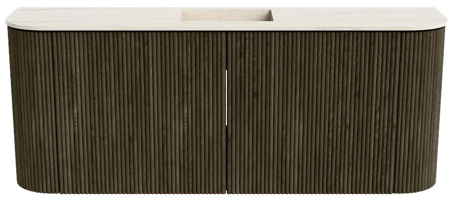 Mondiaz Joya DLux 105cm toiletmeubel ronding links/rechts shadow met wastafel faye midden zonder kraangat meli