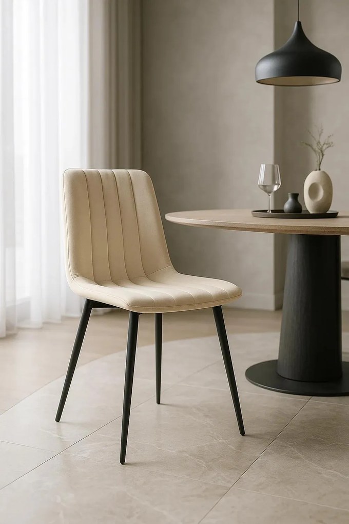 Fluwelen Miller Black Stoel