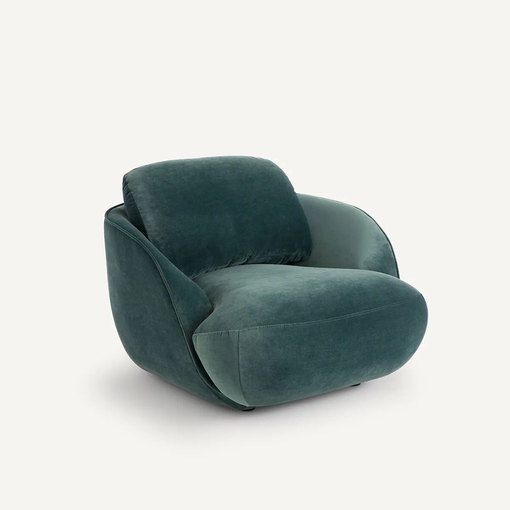 XL fluwelen fauteuil, Alpine
