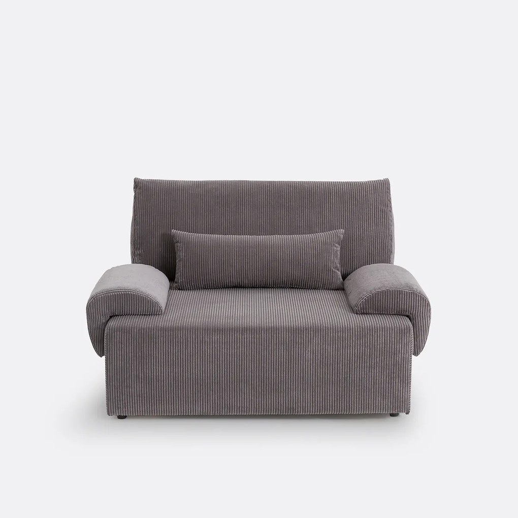 2-zits corduroy slaapbank met koffer, MAONA