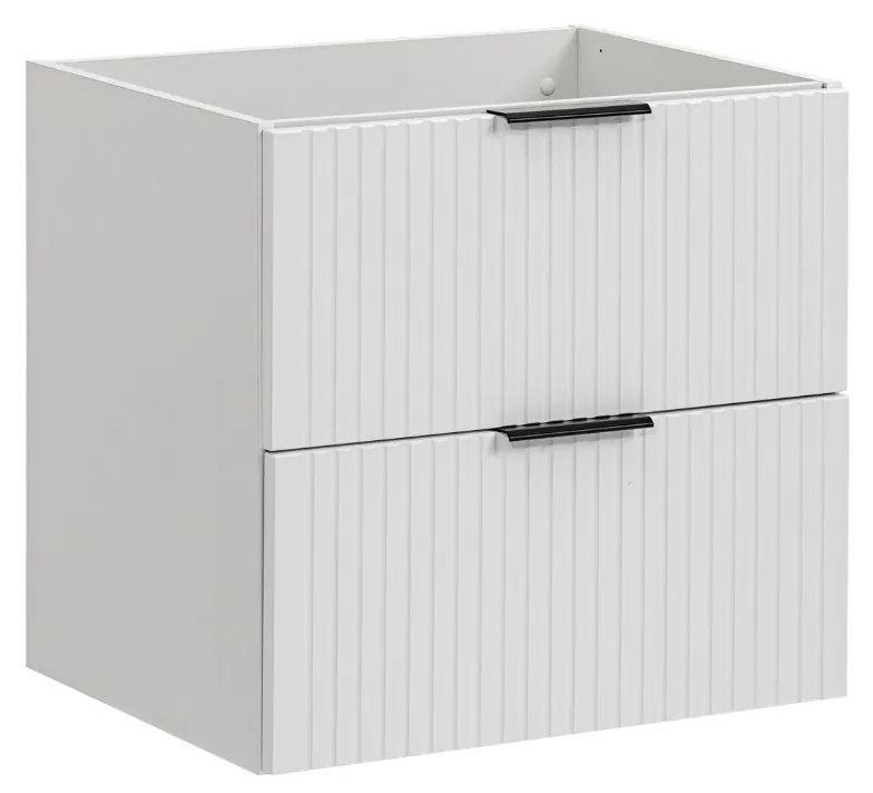 Comad Adele White FSC onderkast met ribbelfront 60cm wit mat