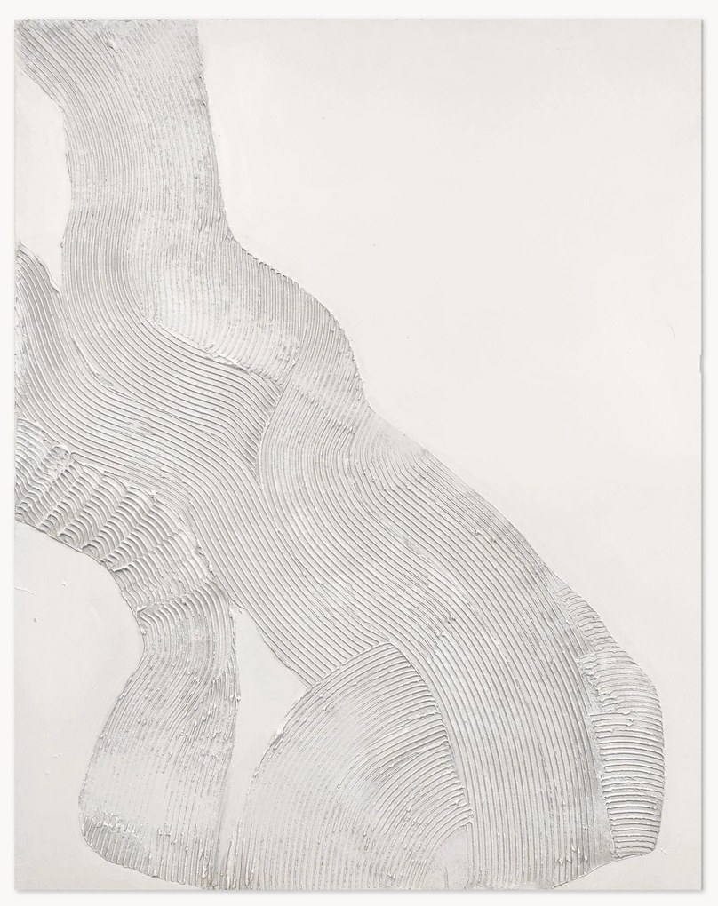 Handbeschilderde canvasdoek White Sculpture 1