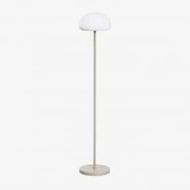Zeliro Draadloze Ijzeren Led Vloerlamp Rookgroen - Sklum