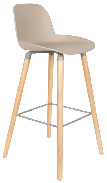 Zuiver Albert Kuip Extra Hoge Barkruk Taupe