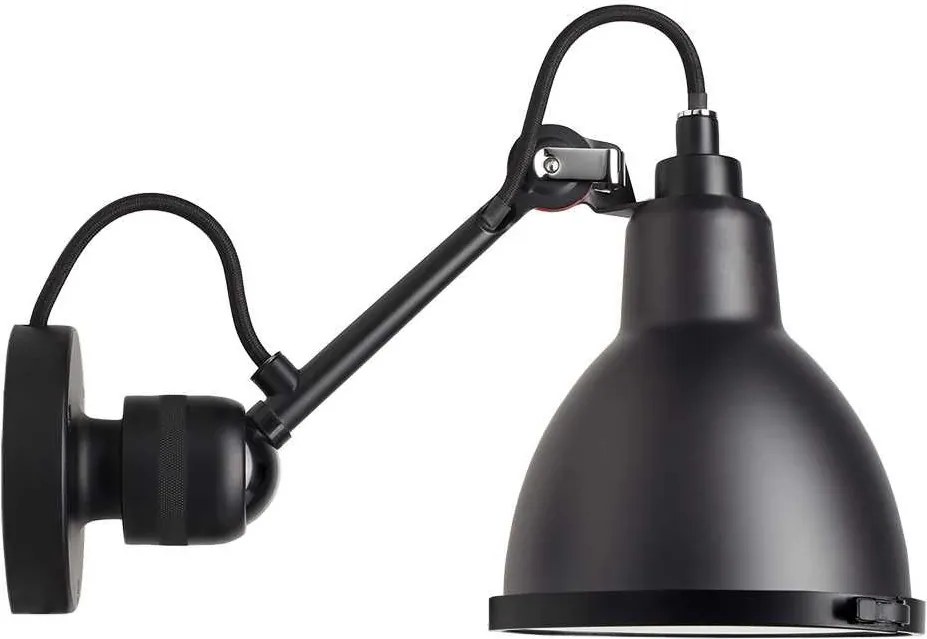 DCW éditions Lampe Gras N304 Classic Outdoor Seaside wandlamp bare zwart